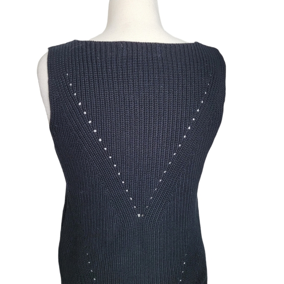 JOHN + JENN NICO IN CAVIAR Sweater Sleeveless - Picture 5 of 7